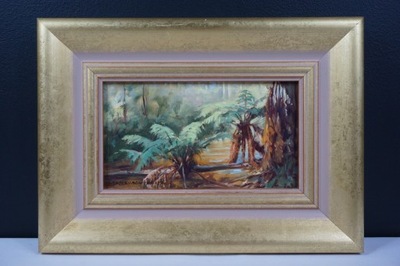 Barbara Beasley Southgate obraz pejzaż dżungla las Góry Dandenong Australia