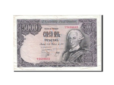 Banknot, Hiszpania, 5000 Pesetas, 1976, 1976-02-06