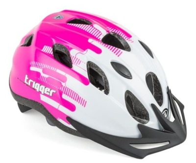 Kask rowerowy Author Trigger biało-różowy - 54-58