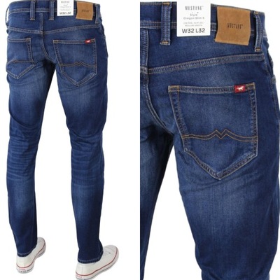 MUSTANG OREGON SLIM K STRAIGHT SPODNIE JEANS _ W38 L30