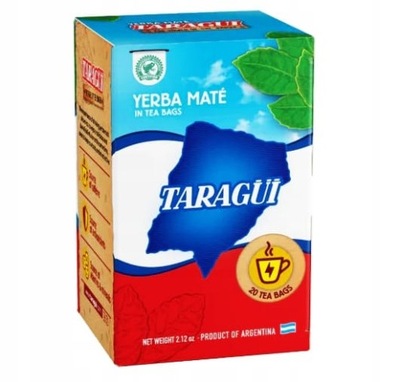 Yerba Mate Taragui Elaborada Cocido 20x3g saszetki