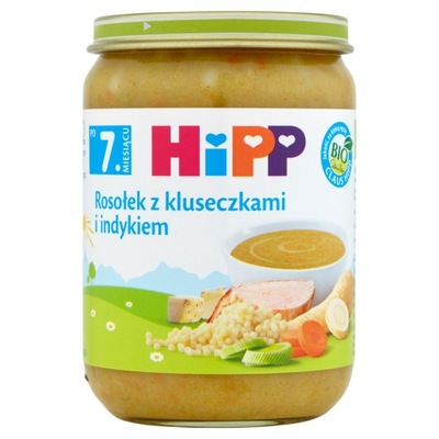 HIPP Rosołek z kluseczkami i indykiem BIO 190g