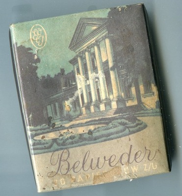 Papierosy Belweder- Pudełko- Wytwórnia Kościan