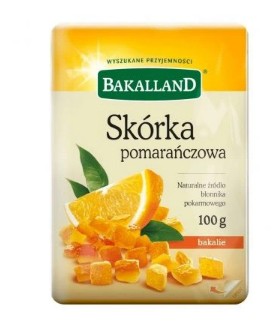 Pomarańcze Skórka pomarańczowa 100g Bakalland