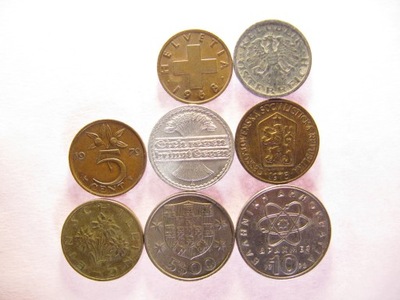 A.M ,- Europa zestaw 8 monet (L47)