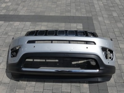 Бампер, решётка радиатора, решётка, хром jeep compass фото №1