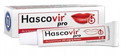 Hascovir Pro krem 5% na opryszczkę 5 G