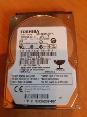 Dysk HDD TOSHIBA MK3261GSYN