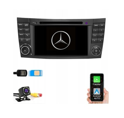 RADIO ANDROID MERCEDES PETROL E W211 2002-2009 4/64G  