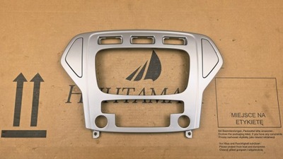 Ford mondeo mk4 2007 - 2010 r. рамка радио консоли серебристая przedlift europa фото №1