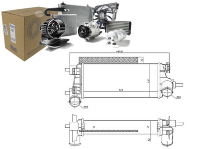 Nissens 96490 радиатор воздуха наддувочный фото №1