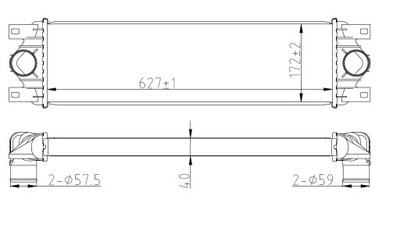 INTERCOOLER OPEL VIVARO 01-/TRAFFIC 01-