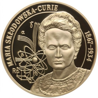 Medal, Wielcy Polacy, Maria Skłodowska-Curie 1867 - 1934