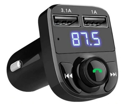 TRANSMITER FM BLUETOOTH do samochodu MP3 2X USB