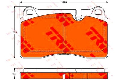 Trw тормозные колодки ham. aston martin перед db9/vantage 4,3 фото №1