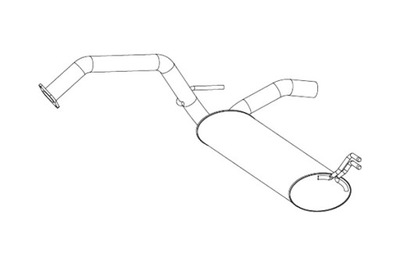 WALKER SILENCIADOR SISTEMAS DE ESCAPE PARTE TRASERA CITROEN C1 II PEUGEOT 108 TOYOTA  