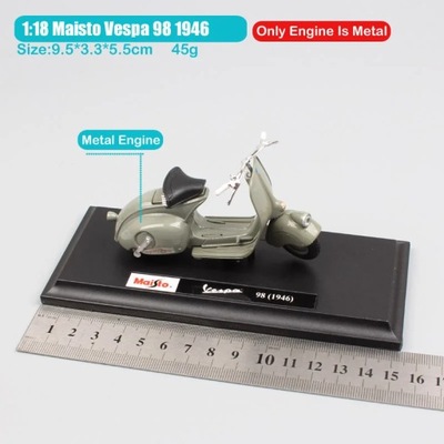 Vespa 98 19461: 18 Skala Piaggio Vespa Scooter 98 PK 125 GTR P150X 300 MP5