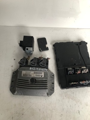 Блок керування набір стартовий renault scenic ii 1.6 16v 8200298457 фото №1