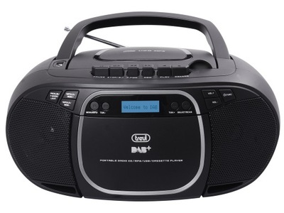 BOOMBOX TREVI RADIO CD MP3 KASETA USB PRZENOSNY