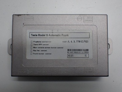 Модуль блок управления цилиндра капот mc-607 tesla model s 18r фото №1