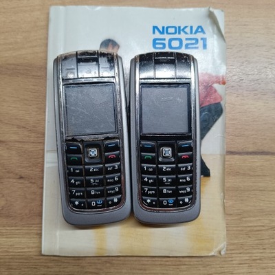 Prospekt i 2 telefony Nokia 6021 *niesprawdzany*