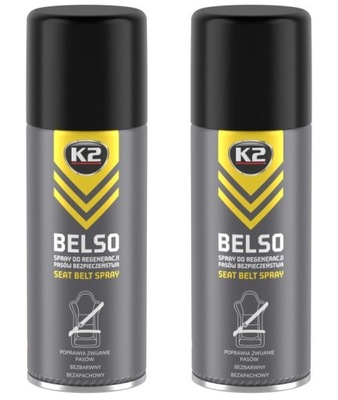 K2 BELSO SPRAY DO РЕСТАВРАЦИИ РЕМНЕЙ БЕЗОПАСНОСТИ ZMNIEJSZA TARCIE 400ML