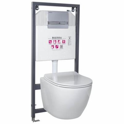 Zestaw podtynkowy WC Delos/ADRIATIC CHROM KERRA