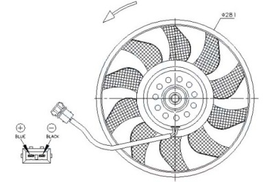 Nissens вентилятор радіатора vw transporter iv 1.9 фото №1