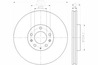 Textar гальмівні диски гальмівні 2szt mazda перед cx-7 cx-9 фото №1
