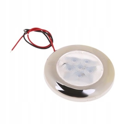 DC 12V DIODO LUMINOSO LED DOME INTERIOR ACERO INOXIDABLE REDONDO  