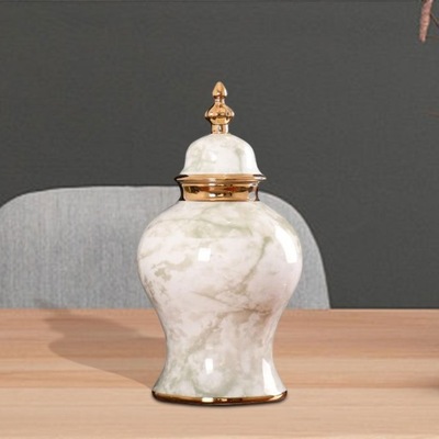 Słoik na imbir Ceramiczny wazon na imbir z pokrywką duży