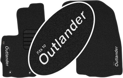 Outlander II 2007-2012 Welurowe z NAPISEM