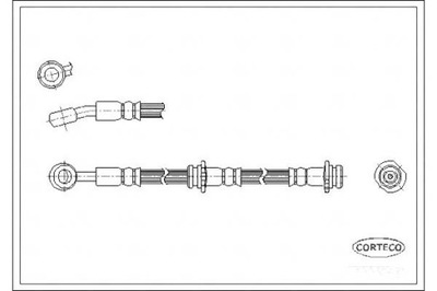 CORTECO ПАТРУБОК ТОРМОЗНОЙ GIĘTKI NISSAN