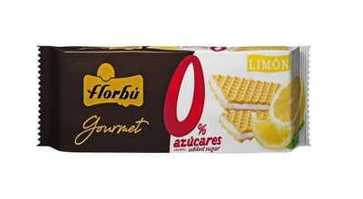 Wafelki z kremem cytrynowym BEZ CUKRU kruche 150 g