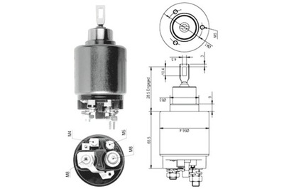 MAGNETI MARELLI ВКЛЮЧЯТЕЛЬ ЭЛЕКТРОМАГНИТНОЕ СТАРТЕРА 