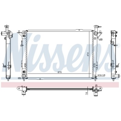 Радіатор hyundai santa fe ii iii santa ii 10-15 фото №1
