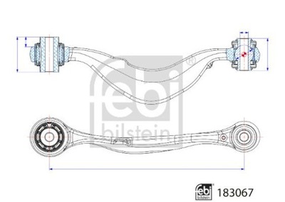 FEBI BILSTEIN ВАЖІЛЬ/DRĄŻEK REAKCYJNY FE183067