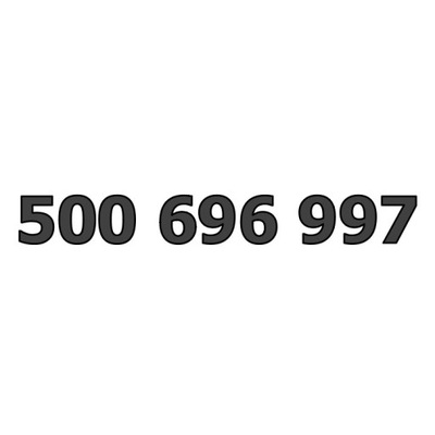 500 696 997 ZŁOTY NUMER STARTER ORANGE