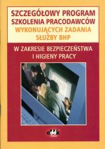 SZCZEGÓŁOWY PROGRAM SZKOLENIA PRACODAWCÓW