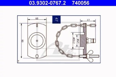 ФЛАНЕЦ РОЗВОЗДУШУВАЧ ATE 03.9302-0767.2