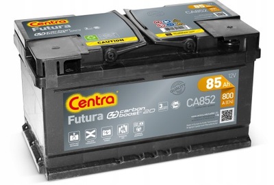 АКУМУЛЯТОР CENTRA CA852 12V 85AH 800A P+