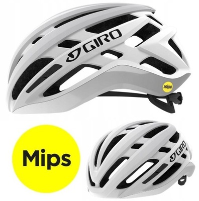 Kask GIRO Agilis MIPS szosa GRAVEL biały 59-63 L