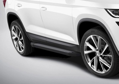 ESCALONES LADO SKODA KODIAQ DE 2017 BULL BAR PARACHOQUE TUV  