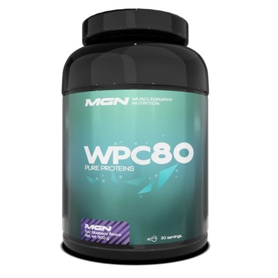 Białko WPC80 Pure Proteins 900 g Jagodowy