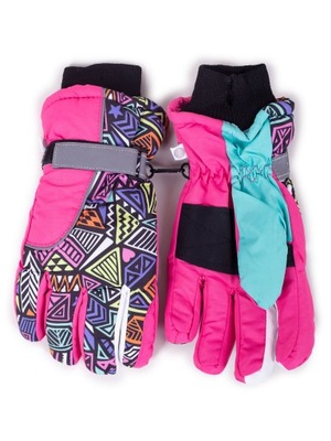 Rękawiczki narciarskie dziewczęce 16 cm YOCLUB