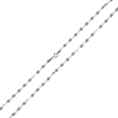 Łańcuszek Srebrny diamentowane blaszki pr. 925