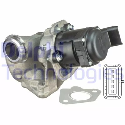 VÁLVULA EGR CITROEN BERLINGO 1.6HDI 05- DELPHI EG10401-12B1 VÁLVULA AGR  