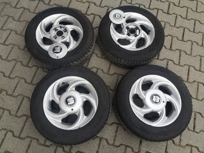 WHEELS SEAT TOLEDO ALUMINIUM NEW TIRES UNIROYAL 185/65 14  