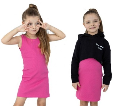 Komplet bluza krótka sukienka all for kids 152-158