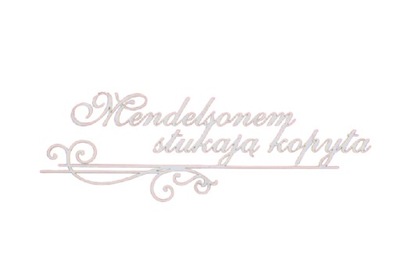 Mendelsonem stukają kopyta - napis